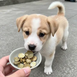 hes a good little puppy he dont live on the street, he aint got no money he wants something to eat