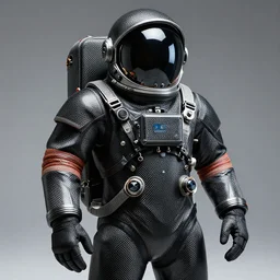 A spacesuit made of carbon fiber