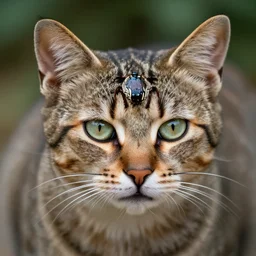 a tick - cat - hybrid. animal photography,