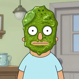 jimmy pesto from bob's burgers, face is made of pesto, 8 k, photography, hd