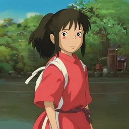 a still from the movie, spirited away ( 2 0 0 1 )