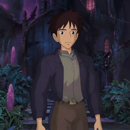 a film still haunted mansion, medium shot, waist up, studio ghibli, pixar and disney animation, sharp, rendered in unreal engine 5, anime key art by greg rutkowski, bloom, dramatic lighting