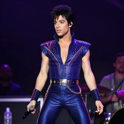 photo still of prince from purple rain on stage at vans warped tour!!!!!!!! at age 3 3 years old 3 3 years of age!!!!!!!! throwing pancakes to the crowd, 8 k, 8 5 mm f 1. 8, studio lighting, rim light, right side key light