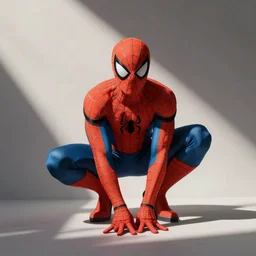 an orange spiderman