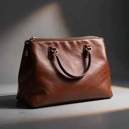 a luxurious leather purse. product photo
