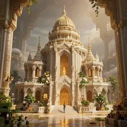 cinematic minecraft, intricate, elegant, highly detailed, fine details, masterpiece, trending on artstation