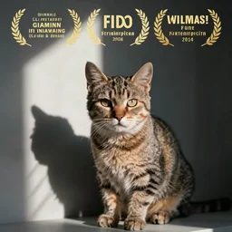 photo of a cat looking at the camera