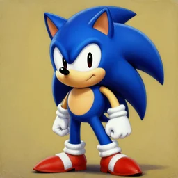 sexy sonic the hedgehog, vargas painting