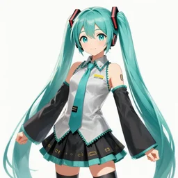 hatsune miku beautiful stunning digital art trending on artstation
