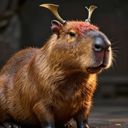 capybara samurai painted by goya