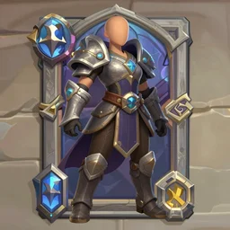 a female Stormwind soldier, Hearthstone official splash art; smallest waist, widest hips, full body, small head, SFW, SFW, covered chest and crotch; Hearthstone official splash art