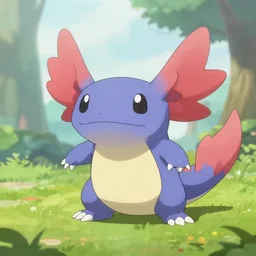 an axolotl as a pokemon