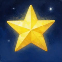 a yellow star in the sky, realistic painting, high definition, digital art, painting, very detailed, pixiv, deviantart, artstation, danbooru, illustration, realistic