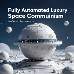 Fully Automated Luxury Space Communism, by Cedric Peyravernay, highly detailed, excellent composition, cinematic concept art, dramatic lighting, trending on ArtStation