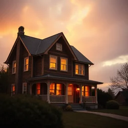 aesthetic house on fire, golden hour, cloudy, soft light, ultra hd, extreme details, extremely sharp photograph, ultra sharp, hyper detailed, 8 k, shot on 3 5 mm film camera, smooth sharp forcus, realism, tumblr aesthetic,