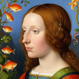closeup profile medieval nicoletta ceccoli, mark ryden, lostfish, max fleischer face portrait of the arnolfini marriage portrait, hyper realistic, artstation, illustration, digital paint, matte paint, vivid colors, bright, cheerful, detailed and intricate environment