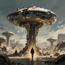digital art scifi!!! wallpaper trending on artstation