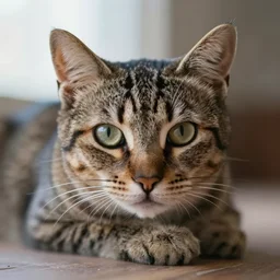 gatito con monóculo