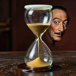 salvador dali melted hourglass