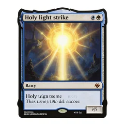 holy light strike, magic the gathering style, fantasy game spell icon, by greg rutkowski