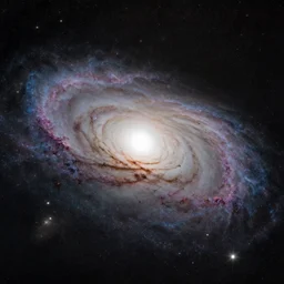 a galaxy taken by the hubble telescope, 4 k, film grain