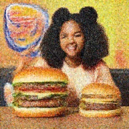 black girl burger king big mac