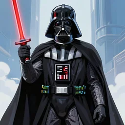 Darth Vader as an anime girl