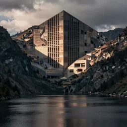 lakeside mountains, constructivism
