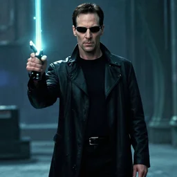 David Hasselhof as Neo in The Matrix