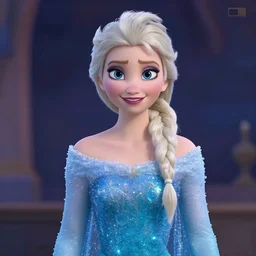 Mikhaila Peterson as elsa in live action disney frozen, 8k resolution, full HD, cinematic lighting, award winning, anatomically correct