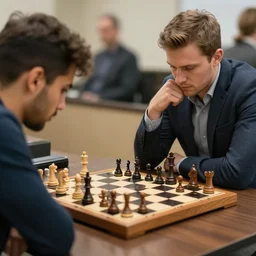 felipe neto and magnus carsen playng chess, detailed 4 k