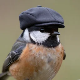 bird with a cop hat on, photorealistic digital art trending on artstation