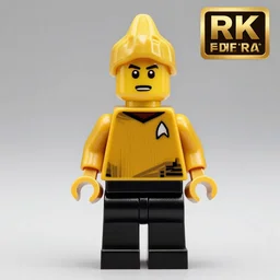 Star Trek Next Generation, Captain Picard as an Lego Minifigure, Realistic, HDR, Clear Image, HDD, 8K