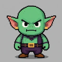 pixelart portrait of goblin
