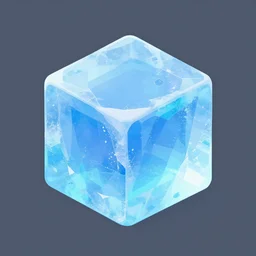 3 - d isometric ice block object for game, zoomed out view, styled after frozen, elsa, myvmk, with detailed, clean, cartoon, pixar, disney, toon shader, arnold maya render, unreal engine, artgerm, artstation by miha rinne