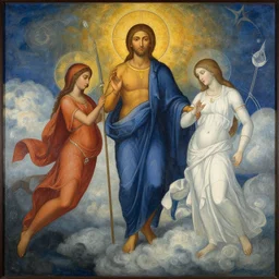 Hell and Heaven, holy painting