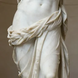 detail  marble sculpture of Aphrodite, full view, high detail