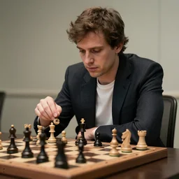 render of andrej karpathy losing at chess