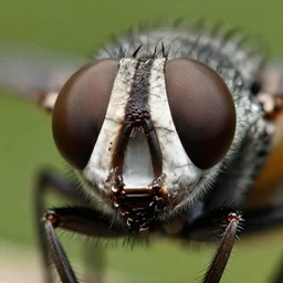 ultra macro shot of a fly eye