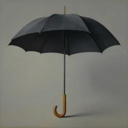 umbrella, painting by rene magritte, centered, high detail, high resolution