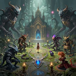 A beautiful and cruel new land? Twisted monsters? An array of magical abilities? Sentient jewellery!? Masterpiece. 8k. HDR. Artstation