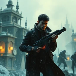 2 0 1 8 blade runner movie still mixed with warhammer 4 0 k by denis villeneuve tom anders zorn hans dragan bibin thoma greg rutkowski ismail inceoglu alphonse mucha
