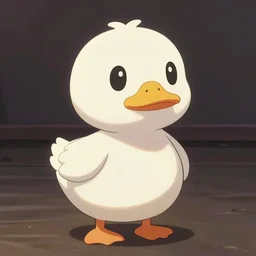 gouache matte painting!!!! a wholesome animation key shot cute adorable tiny fat white duck, sanrio character, plain background, ( ( ( animal crossing style ) ) ), studio ghibli, pixar shinkai and disney animation, sharp, rendered in gouache painting, anime key art by makoto shinkai, greg rutkowski, dramatic, dynamic lighting