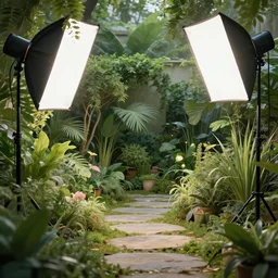 photo still of moongate to a garden, 8 k, studio lighting bright ambient lighting key light, 8 5 mm f 1. 8