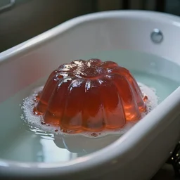 a bathtub full of jello, cinematic lighting