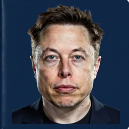 Passport photo of Elon Musk. Extremely detailed.