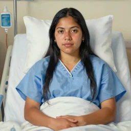 a beautiful mexican american woman recovering from a stay in hospital, 4 k, very detailed, peter doig