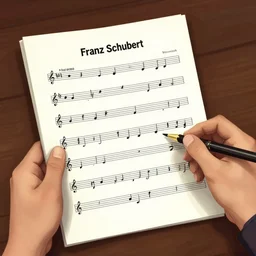 franz schubert reading sheet music in gta vice city