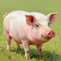 a pig painted by van gogh