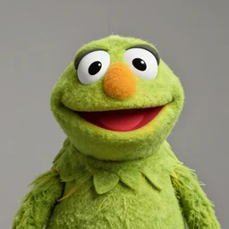 highly detailed vfx portrait of an avocado muppet